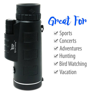 40x60 HD Monocular Telescope Long Distance Viewing for Outdoor - Waterproof